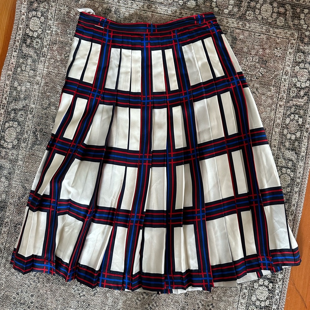BNWT Tory Burch Plaid Skirt Size 0